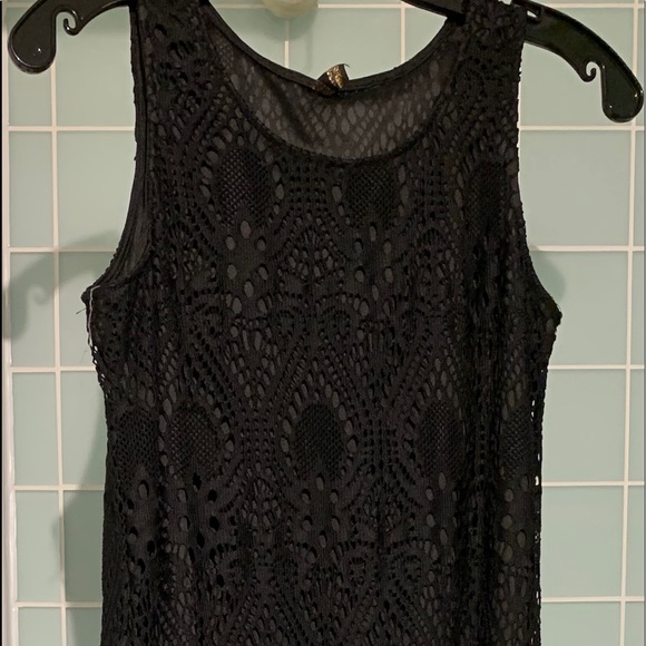 Beautiful Black Lace Maxi Dress - Picture 1 of 4